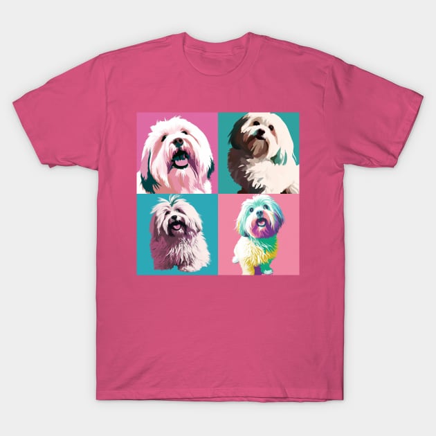 Coton de Tulear Pop Art - Dog Lover Gifts T-Shirt by PawPopArt